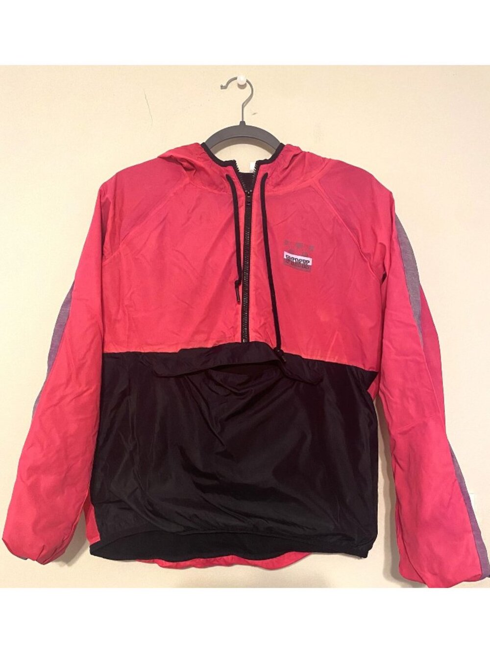 VS PINK Victoria's Secret Colorblock Anorak Pullover Rain Jacket Size XS - Small
